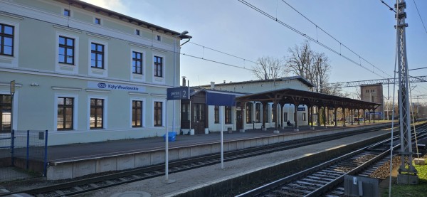 Stacja Kąty Wrocławskie po rewitalizacji